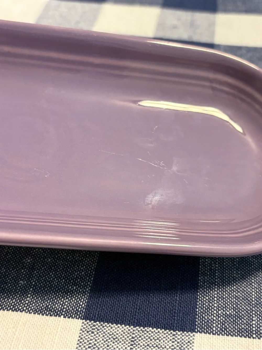 Fiestaware utility or relish tray, Lilac, Fiesta,
